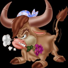 Схема вышивки «упрямому тельцу в подарок»