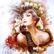 Схема вышивки «женский образ»