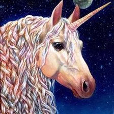 Схема вышивки «единорог»