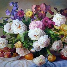 Схема вышивки «цветы»