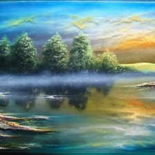 Схема вышивки «пейзаж»