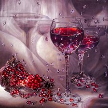 Схема вышивки «Вкус граната»