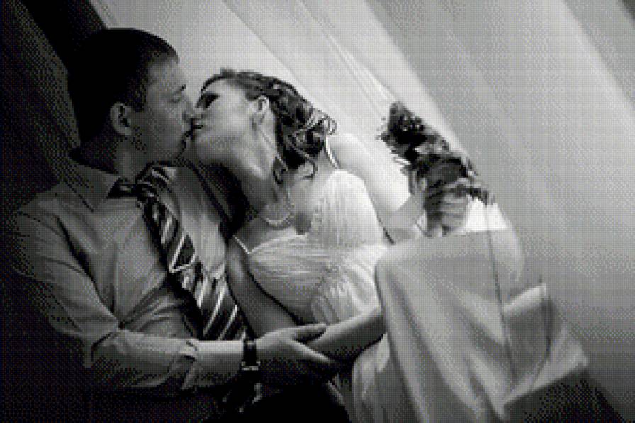 Свадебная - поцелуй, свадьба, любовь - предпросмотр