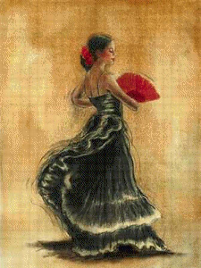 Фламенко 1 - девушка - предпросмотр