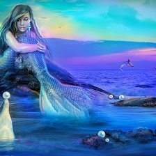 Схема вышивки «Русалка 1»