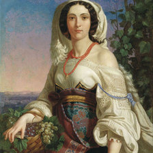 Схема вышивки «Сбор винограда»