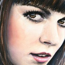 Схема вышивки «Девушка»