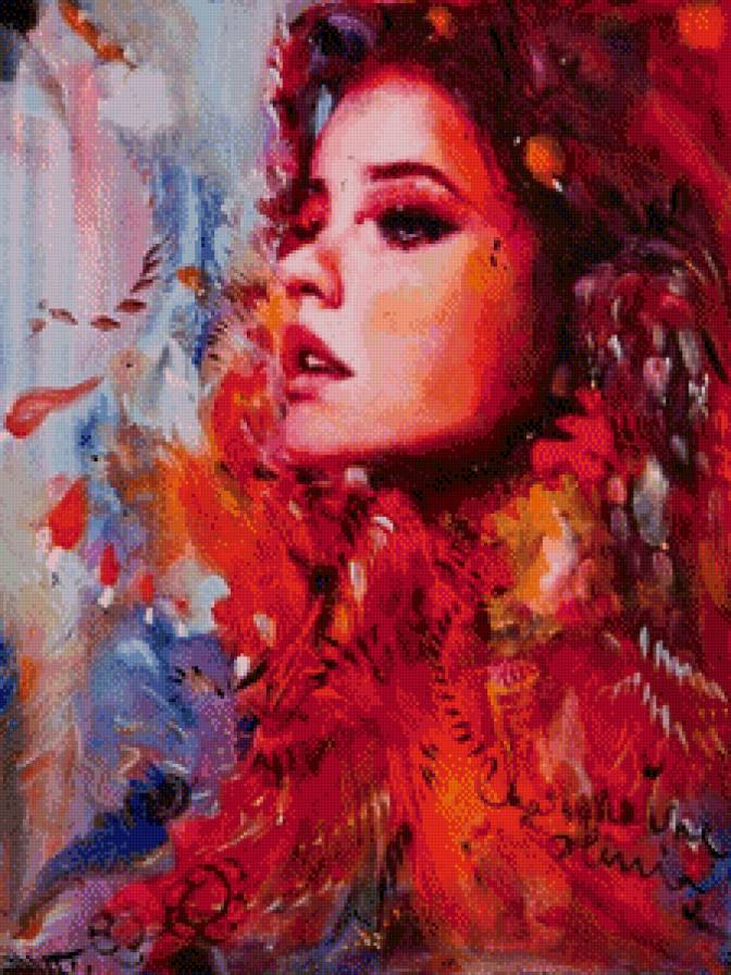 девушка в красном - женщина, девушка - предпросмотр