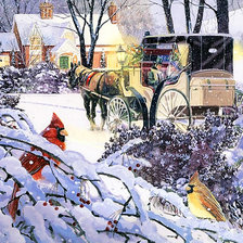 Схема вышивки «Серия "Зимний пейзаж"»