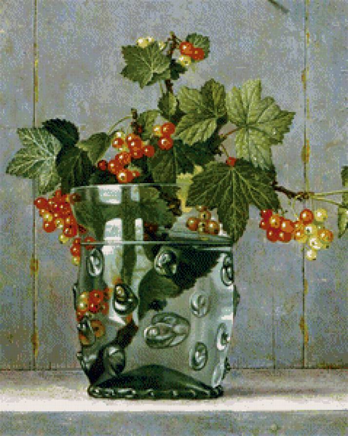 Смородина в вазе - ягоды, натюрморт, фрукты - предпросмотр