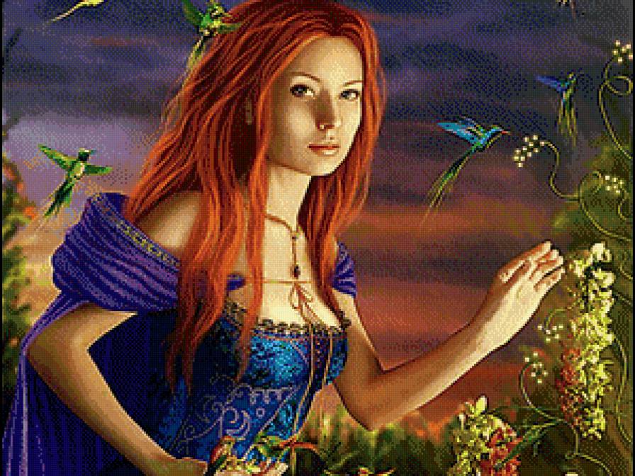 Романтическое фэнтези - фэнтези, красавица, девушка - предпросмотр