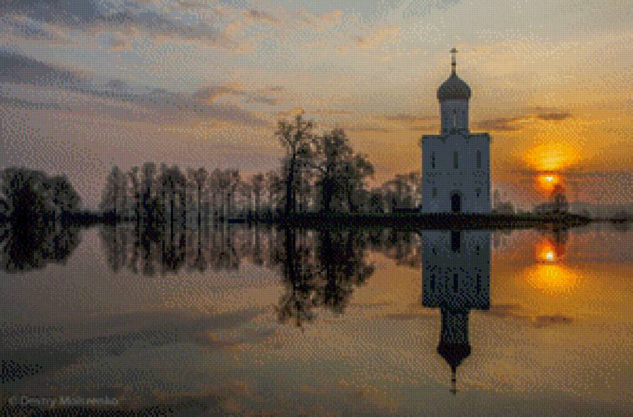 Храм Покрова на Нерли. - храмы, православие, религия, русь православная - предпросмотр