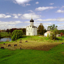 Схема вышивки «Храм Покрова на Нерли.»