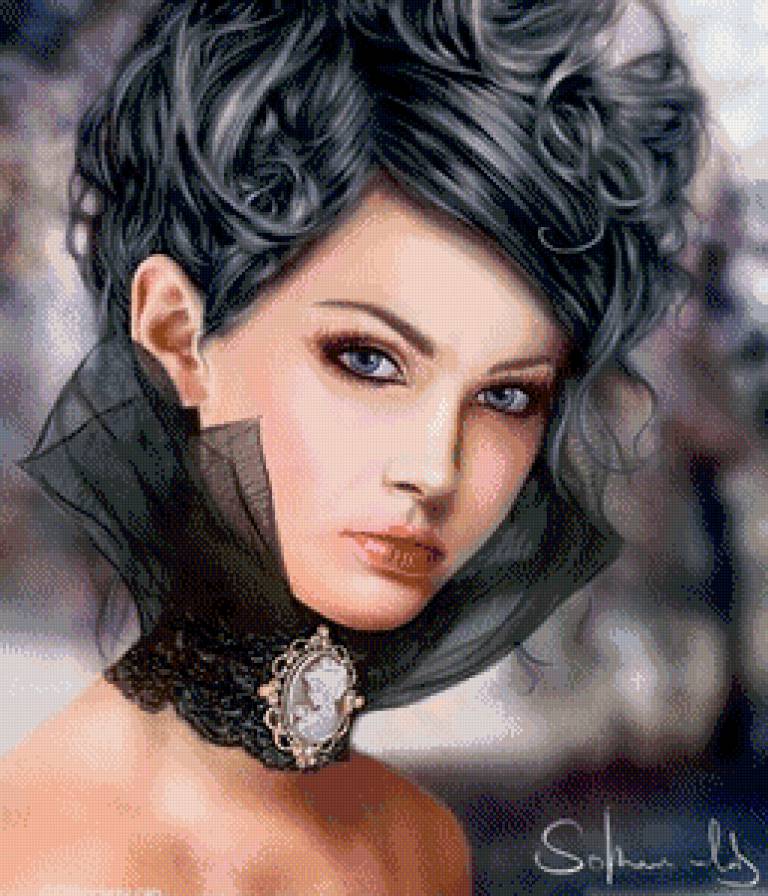 Эффектная красавица - красавица, дама, девушка - предпросмотр