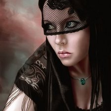 Схема вышивки «Таинственная незнакомка»