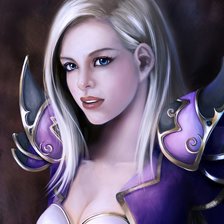 Схема вышивки «Девушка»