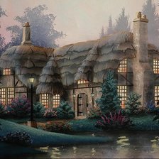 Схема вышивки «сказочный домик»