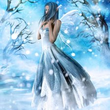 Схема вышивки «фея зимы»