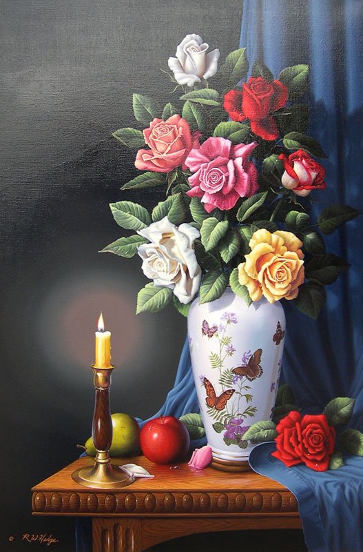 букет - картина цветы - оригинал