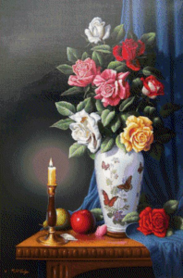 букет - картина цветы - предпросмотр