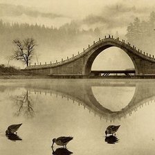 Схема вышивки «Мост»