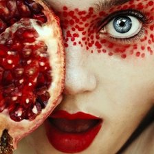 Схема вышивки «Девушка»