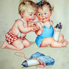 Схема вышивки «детки»