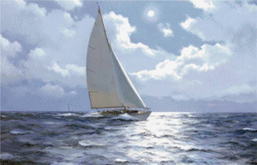Парусник. - море, парусник - предпросмотр