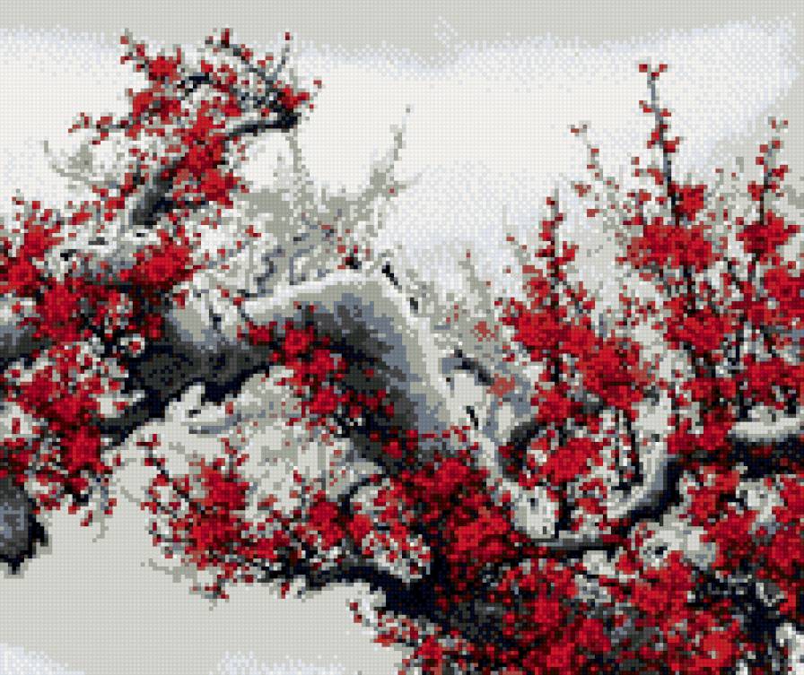 ветка сакуры - сакура, азия, цветы, весна - предпросмотр