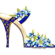 цветочная туфелька