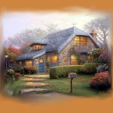 Схема вышивки «уютный домик»