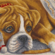 Схема вышивки «боксер»