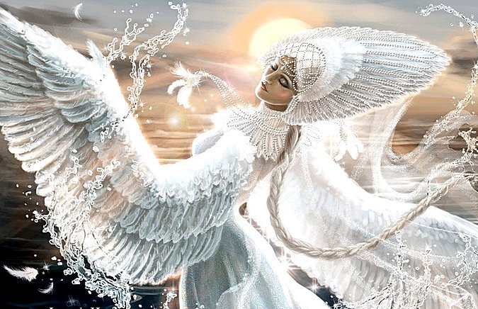 царевна лебедь - море, сказка, лебедь, девушка, красавица, небо, царевна - оригинал