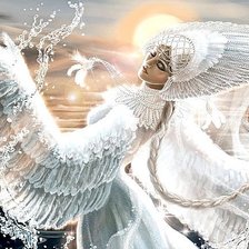 Схема вышивки «царевна лебедь»