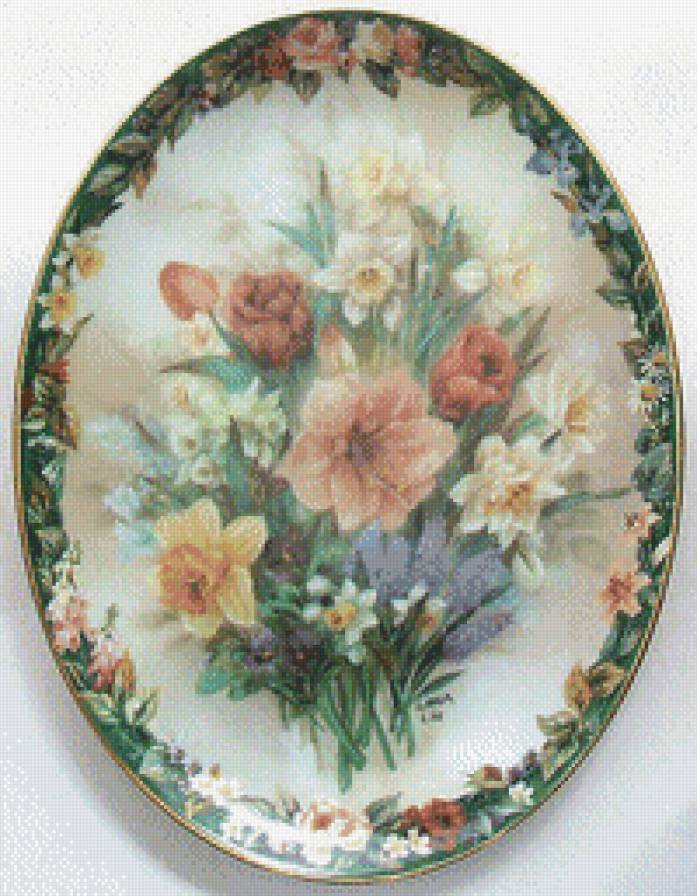 медальон - сер.цветы - предпросмотр