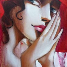 Схема вышивки «Женский образ-художник Ira Tsantekidou (Греция)»