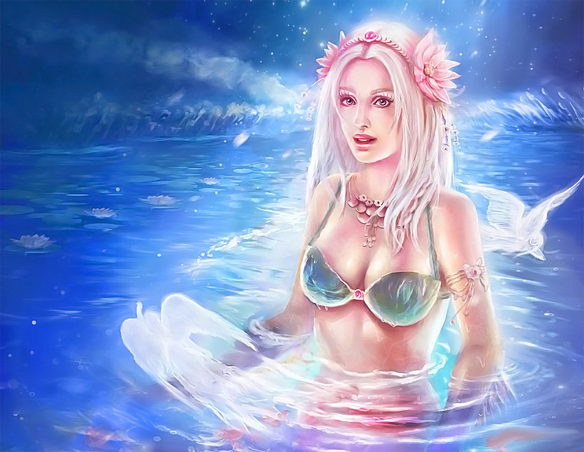 Русалка 5 - русалка, море - оригинал