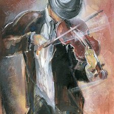 Схема вышивки «Скрипач»