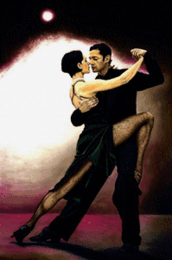 Танго - пара, мужчина, девушка - предпросмотр