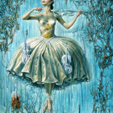 Схема вышивки «Танец с скрипкой»