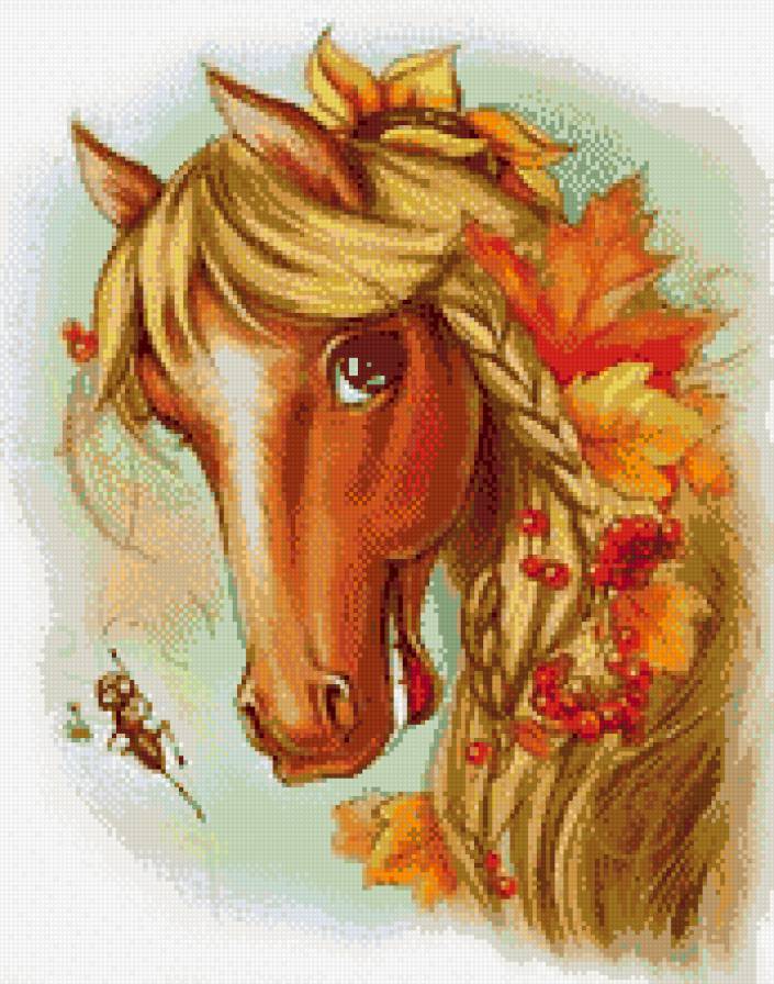 Символ наступающего года - лошадь, новый год - предпросмотр