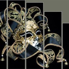 Схема вышивки «маска»