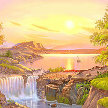 Схема вышивки «Сказочный пейзаж»