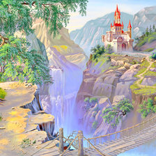 Схема вышивки «Сказочный пейзаж»