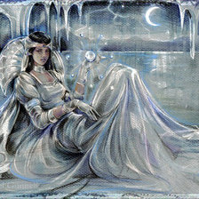 Схема вышивки «снежная королева»