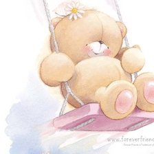 Схема вышивки «мишка 1»