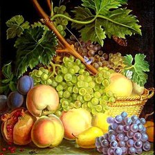 Схема вышивки «Натюрморт с фруктами»