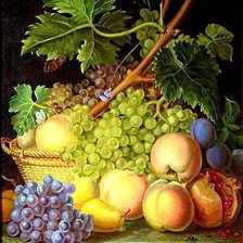 Схема вышивки «Натюрморт с фруктами»