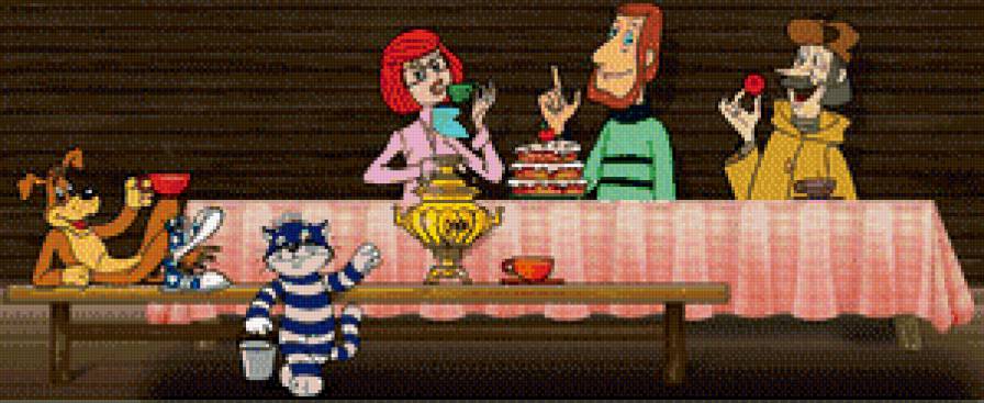 простоквашино - кухня, простоквашино, матроскин, шарик - предпросмотр