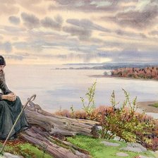 Схема вышивки «монах»